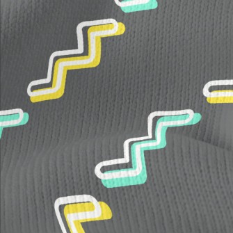 Two-color Winding Staircase Stretch Jersey