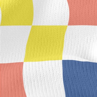 Colorful Arrangement Grid Stretch Jersey