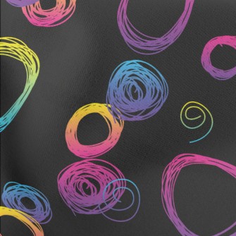 Fluorescent Gradient Circle Lightweight Cotton Poplin