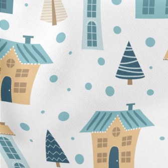 Retro Small Town Lightweight Cotton Poplin