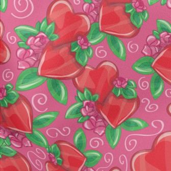 Bright Love Flowers Lightweight Cotton Poplin