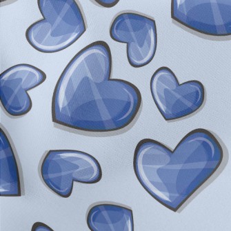 3D Cute Heart Lightweight Cotton Poplin