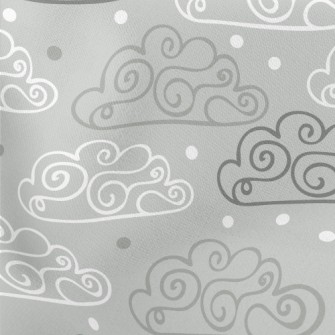 Bad Weather Dark Clouds Lightweight Cotton Poplin