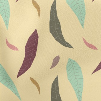 Withered Leaves In Autumn Lightweight Cotton Poplin