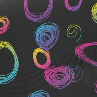 Fluorescent Gradient Circle Midweight Cotton Poplin