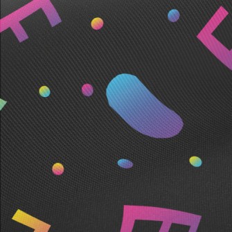 Fluorescent Color Love Text Midweight Cotton Poplin