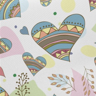 Ethnic Style Love Midweight Cotton Poplin