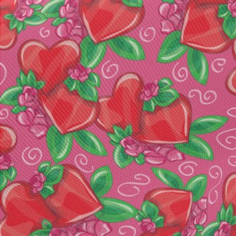Bright Love Flowers Midweight Cotton Poplin