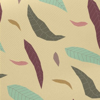 Withered Leaves In Autumn Midweight Cotton Poplin