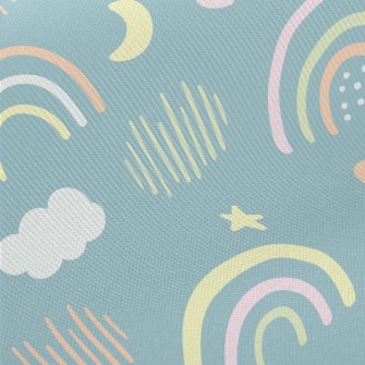 Fairy Sky Rainbow Midweight Cotton Poplin