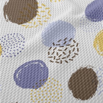 Various Hand-painted Dots Birdseye Piqué