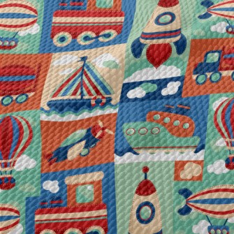 Colored Transport Birdseye Piqué