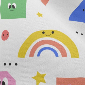 Cute Emoticon Graphics Chiffon