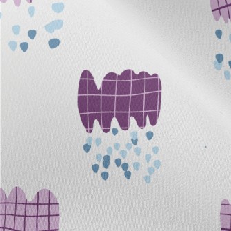 Childlike Checkered Clouds Chiffon