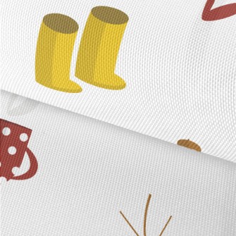 Autumn Maple Leaves And Umbrel Waterproof Oxford