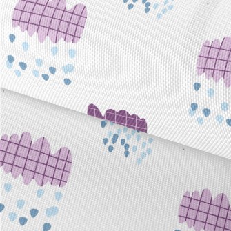 Childlike Checkered Clouds Waterproof Oxford