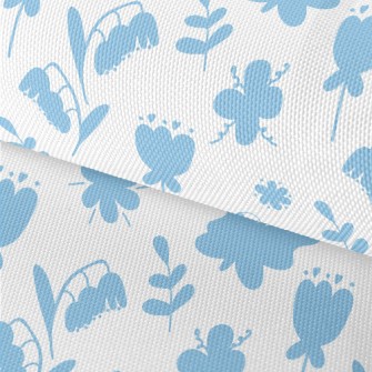 Blue Garden Silhouette Waterproof Oxford