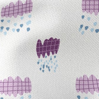 Childlike Checkered Clouds Waterproof Canvas