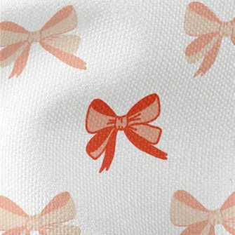 Cartoon Orange Bow Waterproof Canvas