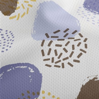 Various Hand-painted Dots Athletic Mesh Flat Back