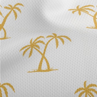Golden Palm Trees Athletic Mesh Flat Back