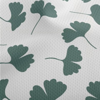 Simple Tones Of Leaves Athletic Mesh Flat Back