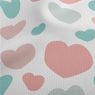 Valentine's Day Colorful L Athletic Mesh Flat Back