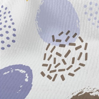 Various Hand-painted Dots Terry