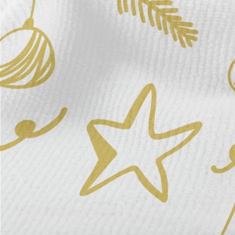 Hand Drawn Christmas Tree Deco Terry