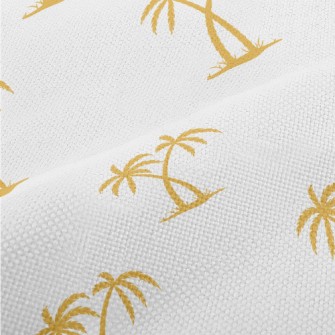 Golden Palm Trees Performance Linen