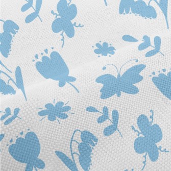 Blue Garden Silhouette Performance Linen