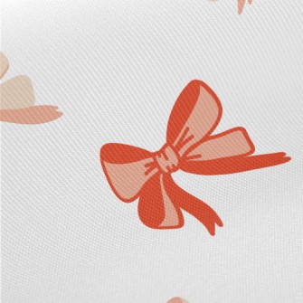 Cartoon Orange Bow Twill