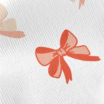 Cartoon Orange Bow Standard Corduroy