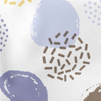 Various Hand-painted Dots Stretch Ponte