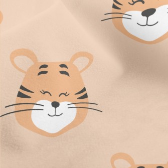 Happy Smiling Tiger Micro Fleece