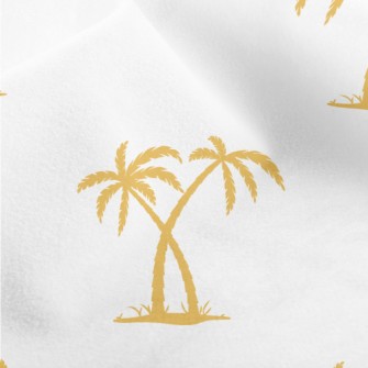 Golden Palm Trees Micro Fleece