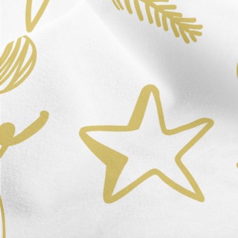 Hand Drawn Christmas Tree Deco Micro Fleece