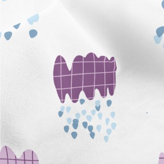 Childlike Checkered Clouds Micro Fleece