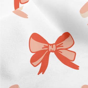 Cartoon Orange Bow Micro Fleece