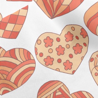 Cute Pattern Love Heart Micro Fleece
