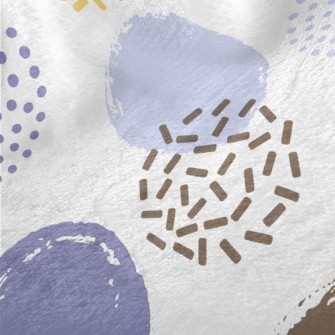 Various Hand-painted Dots Minky