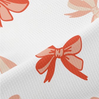 Cartoon Orange Bow Piqué