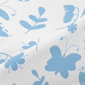Blue Garden Silhouette Piqué