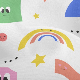 Cute Emoticon Graphics Lightweight Performance Linen