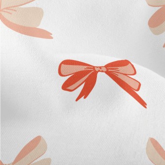 Cartoon Orange Bow Lightweight Performance Linen
