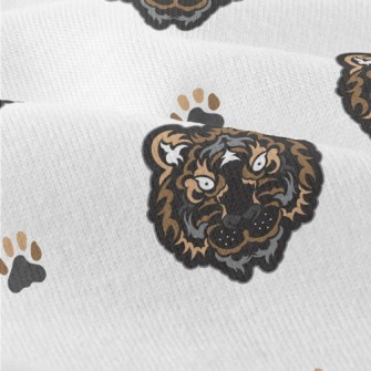 Black Tiger Face Doodle Modern Jersey