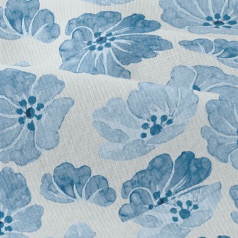 Blue Watercolor Flowers Modern Jersey