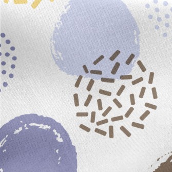 Various Hand-painted Dots Jersey Backed Fleece