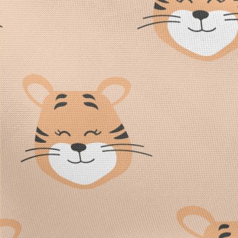 Happy Smiling Tiger Pongee