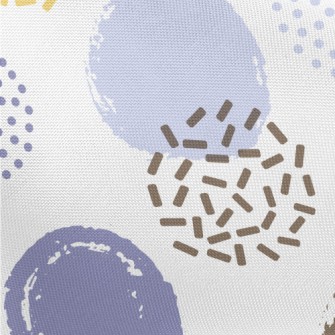 Various Hand-painted Dots Pongee